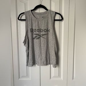 REEBOK GREY MUSCLE TANK WITH TAG - SIZE M